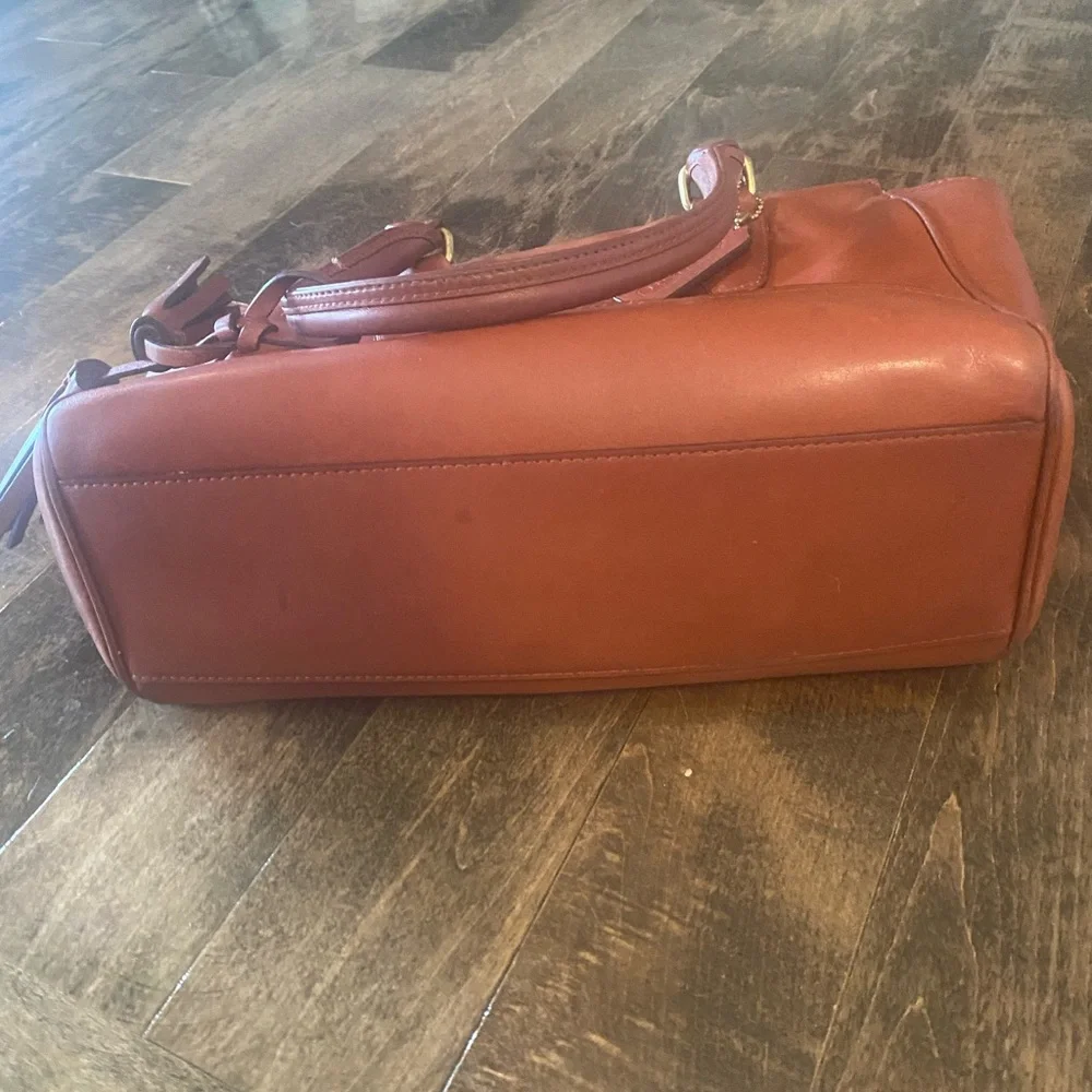 COACH Legacy Cognac Leather Handbag - Picture 10 of 17